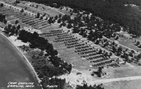 Camp Grayling - Old Postcard View